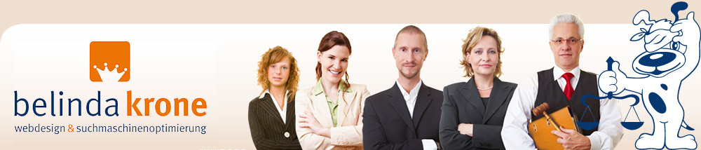 belinda krone webdesign & suchmaschinenoptimierung – Webdesign, Homepage, Internetauftritte, Websites, Webseiten aus Köln für Rechtsanwälte und Patentanwälte