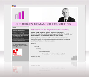 Webauftritt von JKC Jürgen Komander Consulting aus Erftstadt