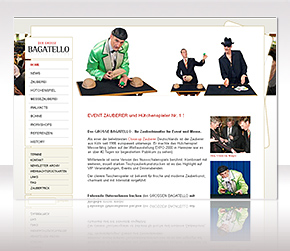 Website von Billa Nova – Clownin Sybille Möx aus Essen