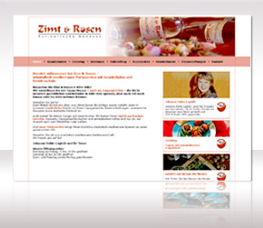 Webauftritt von Zimt & Rosen – Gewürzladen, Gewürzseminare und mediteranes Catering aus Köln - Sülz